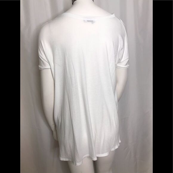 Michelle by Comune white ripped tee - Picture 4 of 6